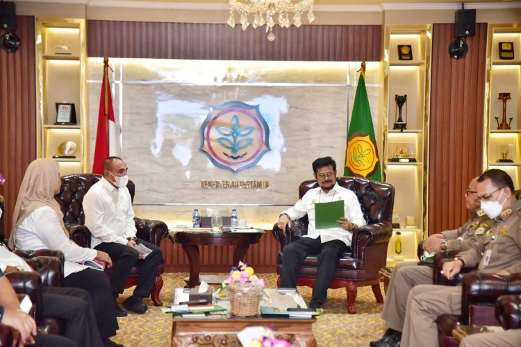 Temui Mentan, Gubernur Edy Dapat Dukungan Penuh Kembangkan Pertanian Organik di Sumut
