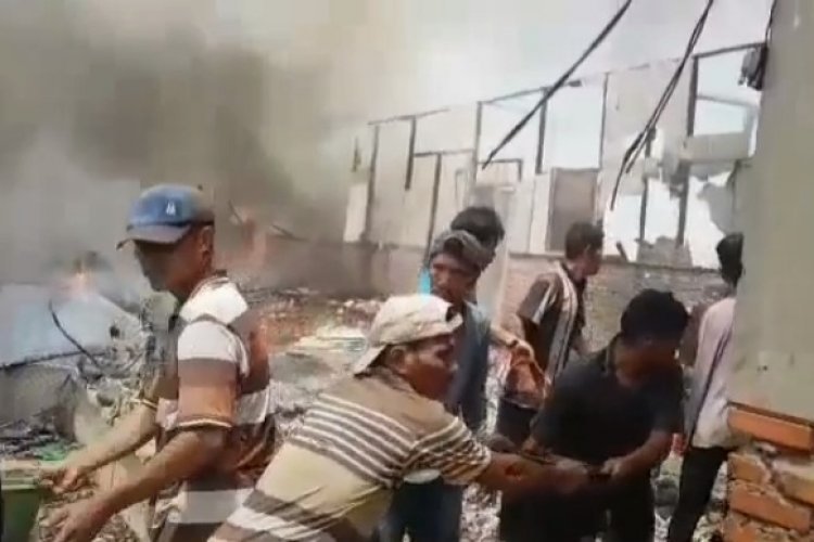 Kampung Matfa Langkat Dilalap Api, 34 Rumah Ludes Terbakar