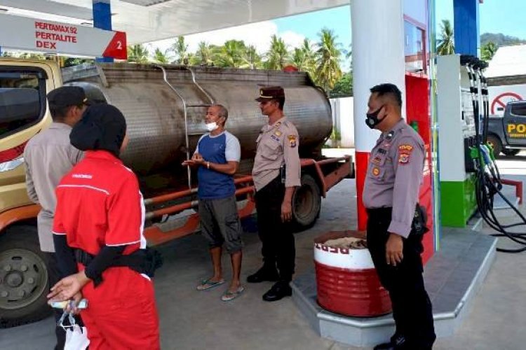 Antisipasi Penyalagunaan BBM, Polres Timur Monitoring ke Sejumlah SPBU