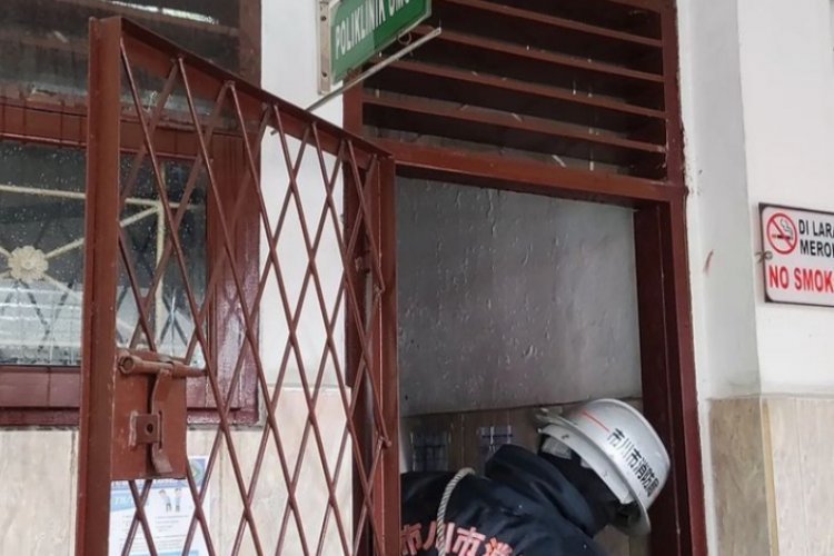 Ruangan Poli Umum RS Khusus Paru Medan Hangus Dilalap Api