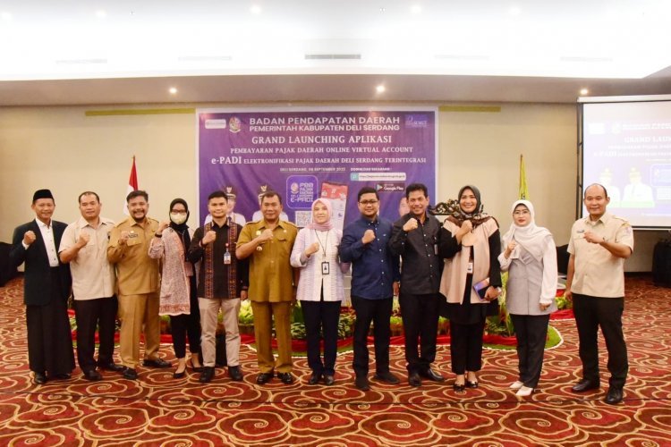 Permudah Masyarakat Bayar Pajak, Pemkab Deli Serdang Launching Aplikasi e-PADI