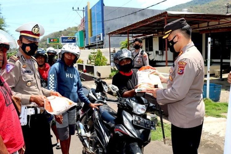Kapolres Flotim Himbau Supir Ojek Jangan Ngebut
