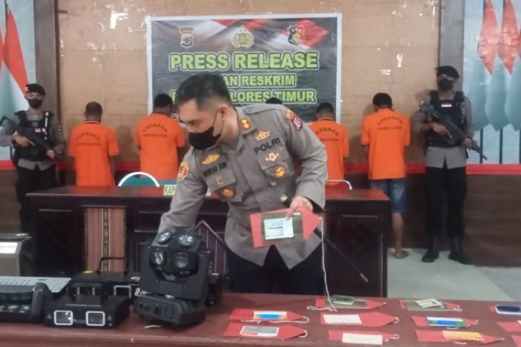 Polres Flotim Sita Barbut Senilai Rp 634 Juta Kasus Penggelapan