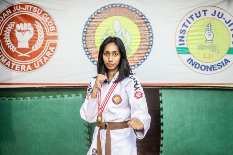 Tita, Jujitsan Cantik Berdarah Batak-India Ini Targetkan Emas Bagi Sumut di Ajang PON 2024
