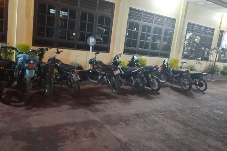 Antisipasi Balap Liar, Polres Dairi Amankan 15 Remaja dan 9 Sepeda Motor