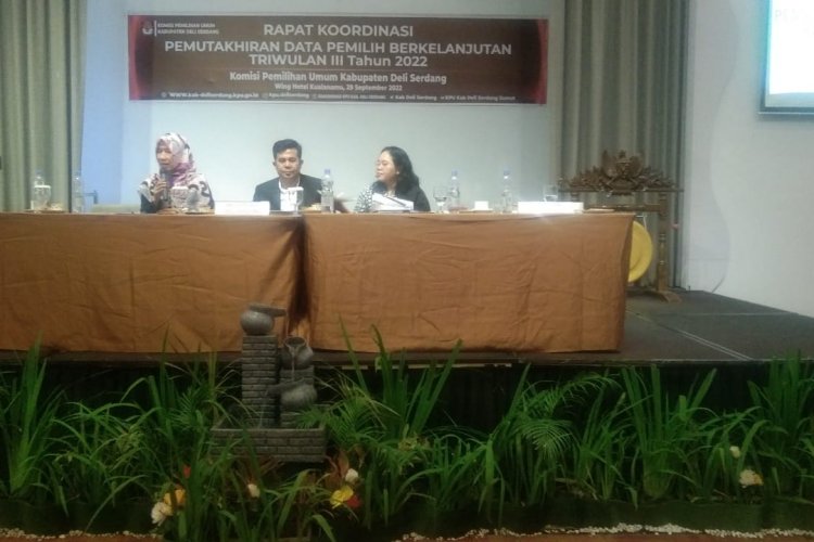 KPU Deli Serdang Gelar Rakor Pemutakhiran DPB menuju Pemilu 2024