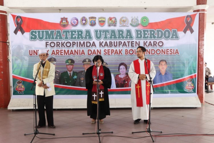 Forkopimda Karo Gelar Doa Bersama Untuk Korban Kanjuruhan
