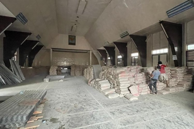 Polda Sumut Kirim 57 Truk Material Bangunan untuk Korban Terdampak Gempa di Taput