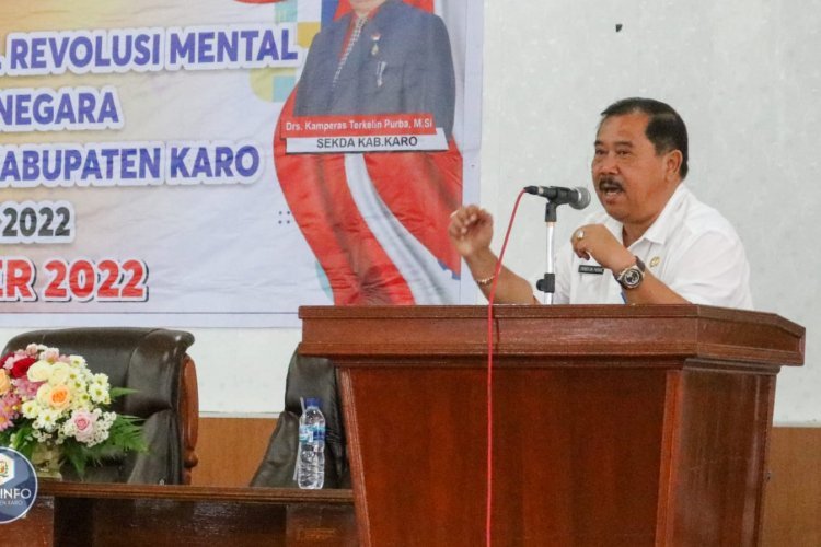 Sekdakab Karo Sosialisasi Gerakan Nasional Mental