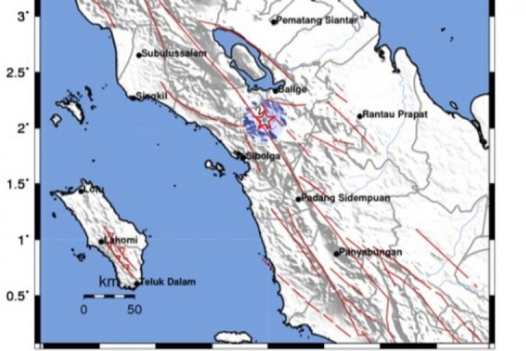 Lagi, Taput Alami Gempa Bumi Berkekuatan M 3,4 Episenter