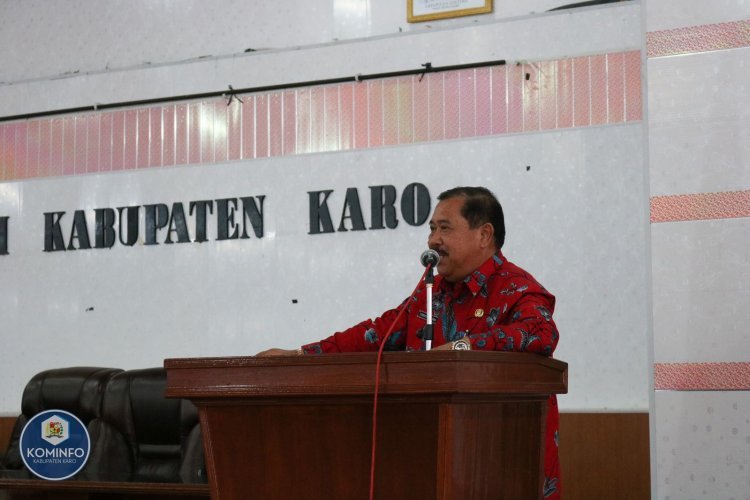 Terkelin Buka Sosialisasi Penyelenggaraan Statistik Sektoral Karo 2022