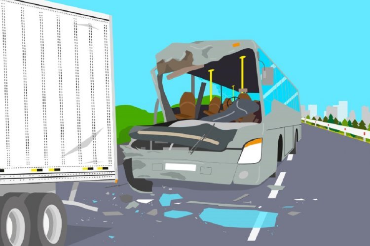 Bus PMS Tabrak Truk Tangki, 1 Penumpang Tewas Terjepit