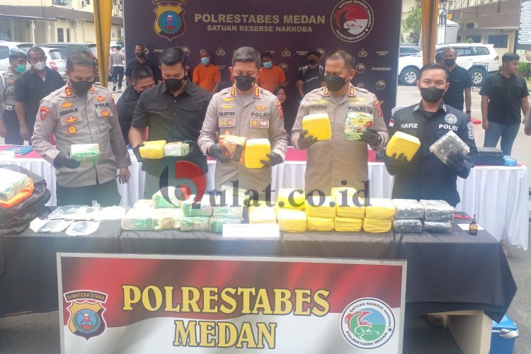 Selama Oktober, Polrestabes Medan Gagalkan Peredaran Sabu Bernilai Miliaran Rupiah