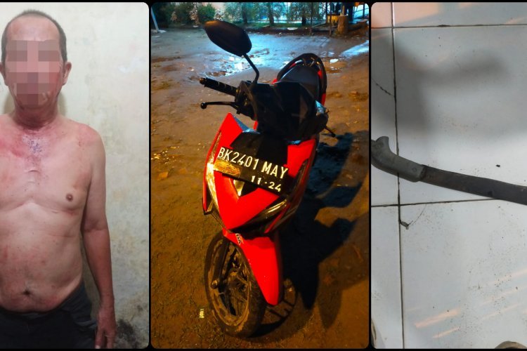 Polsek Batang Kuis Amankan Pria Tua Pelaku Begal