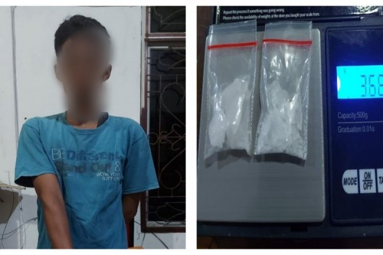 Terduga Pengedar Sabu Ditangkap Sat Narkoba Polres Simalungun