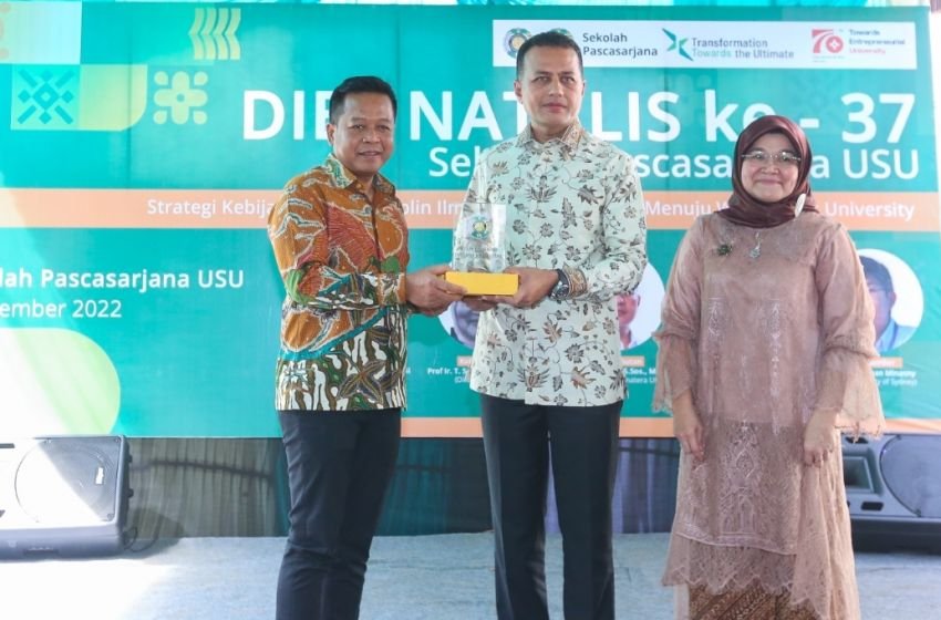Hadiri Dies Natalis ke-37, Ijeck Harap Sekolah Pascasarjana USU Terus Berinovasi Cetak SDM Unggul