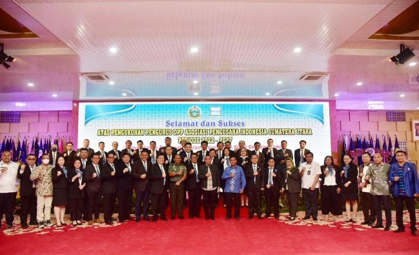 Pengukuhan Pengurus Apindo Sumut, Edy Rahmayadi Ajak Dorong Perekonomian Sumut