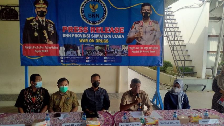 Sepanjang 2022, BNNP Sumut Amankan 98 Kg Sabu, 27,4 kg dan ekstasi 68.267 butir