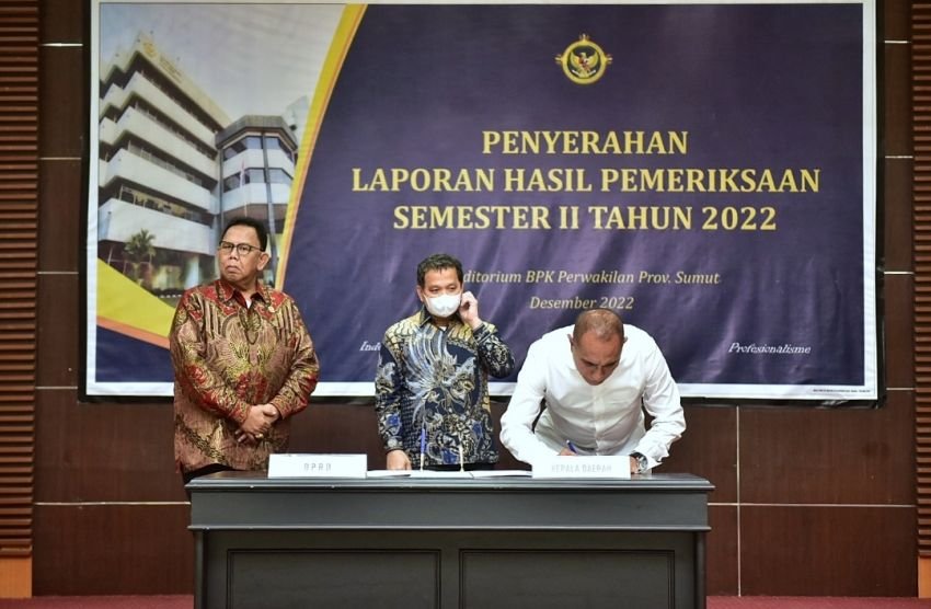 BPK Apresiasi Kinerja dan Laporan Keuangan Pemprov Sumut Tahun 2022