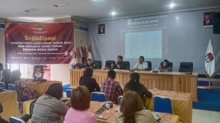 KPUD Karo Gelar Sosialisasi Tahapan Pemilu 2024