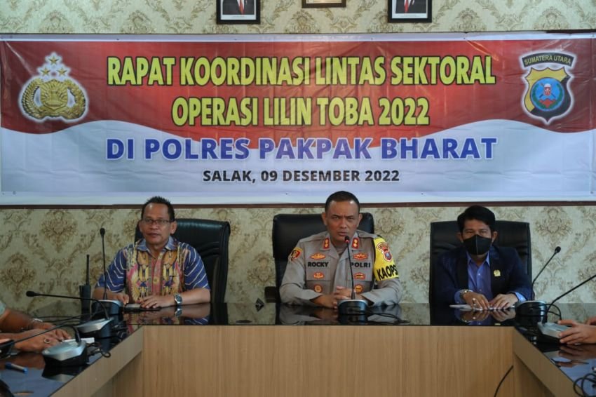 Kapolres Pakpak Bharat Paparkan Hal Penting Pelaksanaan Operasi Lilin Toba 2022