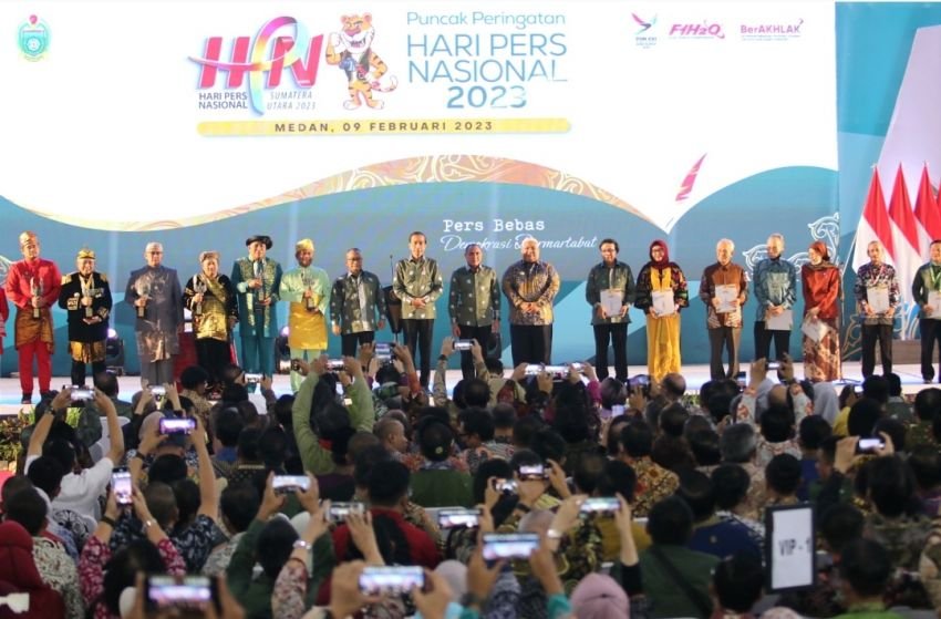 Puncak HPN 2023 Jokowi dan Edy Rahmayadi Kompak Ingatkan Pers Bebas dan Bertanggung Jawab