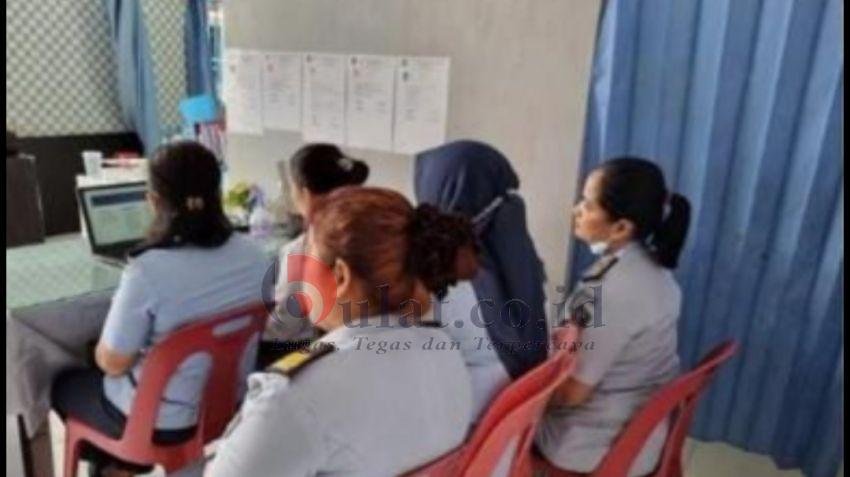 Tingkatkan Pelayanan Kesehatan Kepada WBP, Tim Kesehatan Rutan Perempuan Kelas II A Medan Ikuti Zoom Meeting