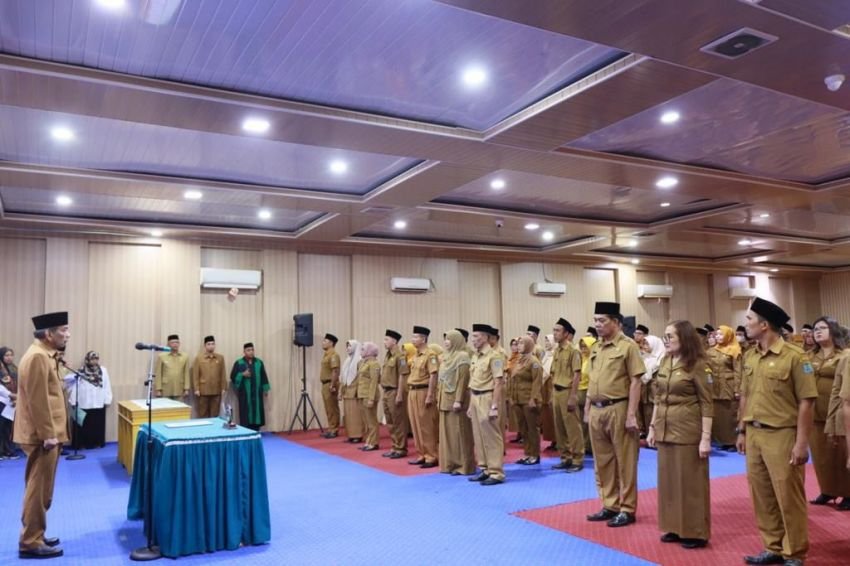 Sumpah 71 Kepsek, Sekdako Binjai Minta Agar Mampu Pimpin dan Kelola Sekolah