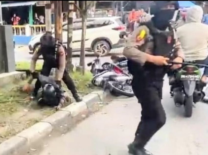 Konvoi Bawa Sajam, Enam Pelajar Diamankan Personel Dit Samapta Polda Sumut