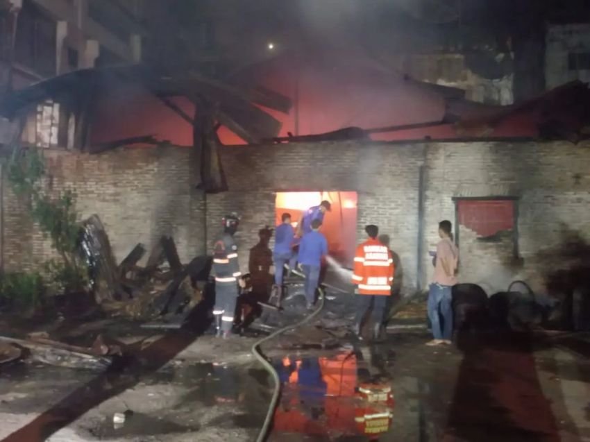 Rumah di Kisaran Barat Terbakar, Korban Nihil