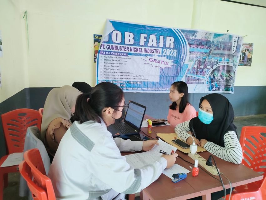 Ratusan Calon Tenaga Kerja Lokal Padati Job Fair PT GNI