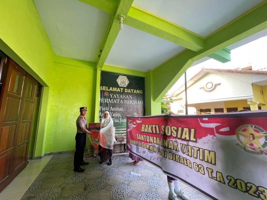 Semarakkan Bulan Suci Ramadan, Serdik Sespimmen Polri Dikreg Ke-63 Bagikan Sembako Kepada Panti Asuhan dan Panti Jompo