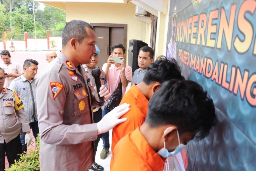 Dua Terduga Pengedar Sabu Dibekuk Polres Madina