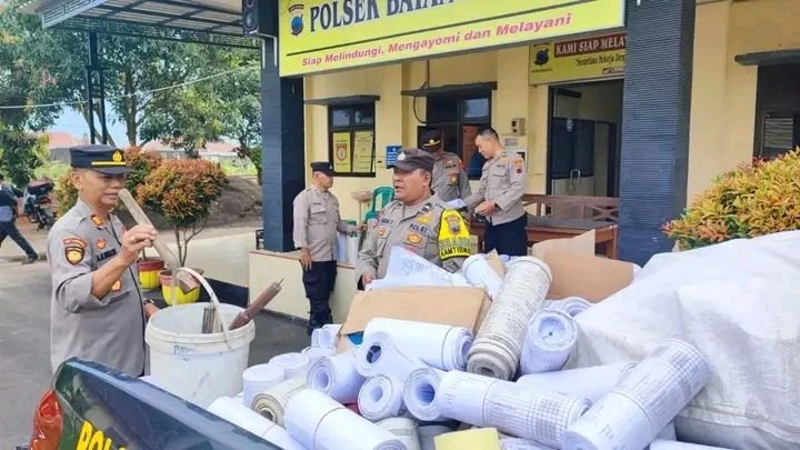 Ratusan Selongsong Petasan Diamankan Personel Polres Batang