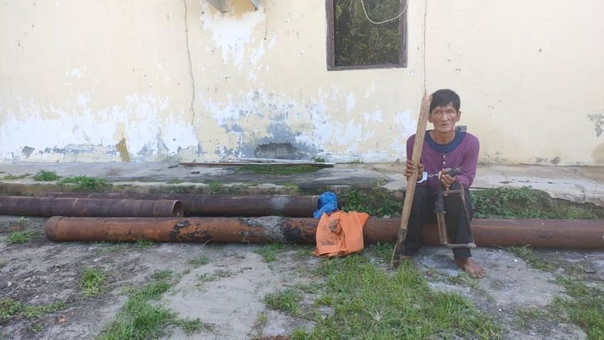 Kepergok Saat Mencuri, Seorang Pria di Langkat Diringkus Polisi, Satu Pelaku Buron