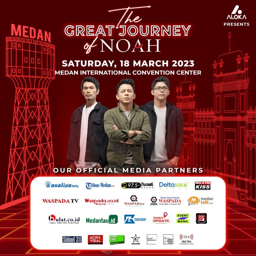 Noah Akan Ramaikan Medan International Convention Center Malam Nanti