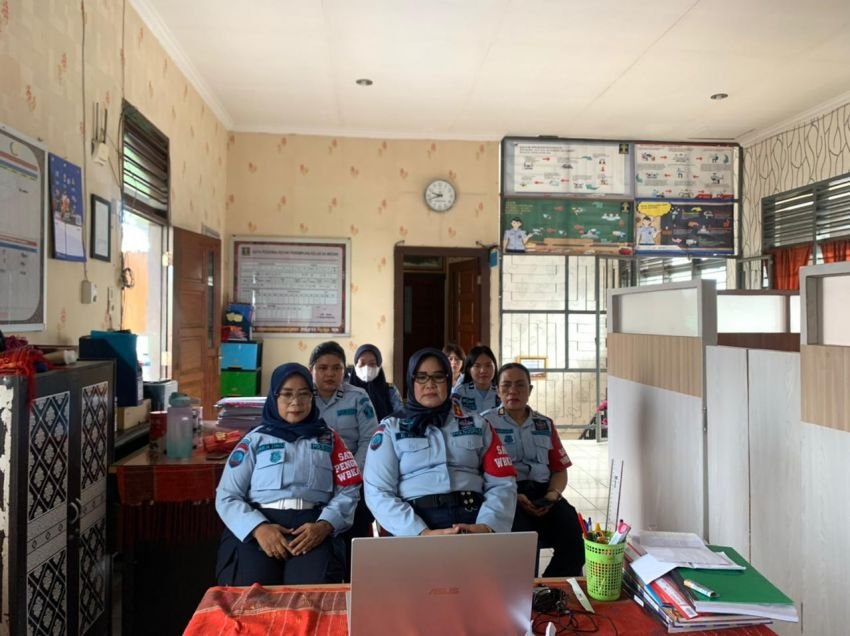 Pembukaan Pekan Olahraga Pemasyarakatan Secara Virtual, Rutan Perempuan Kelas II A Medan Ikut Serta