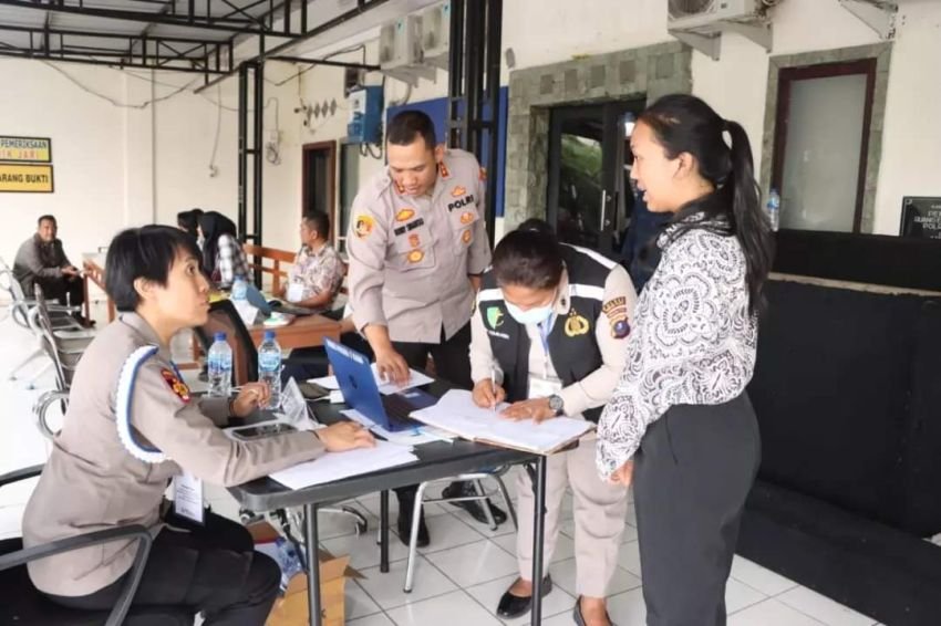 Kapolres Tanah Karo Tinjau Verifikasi Penerimaan Polri