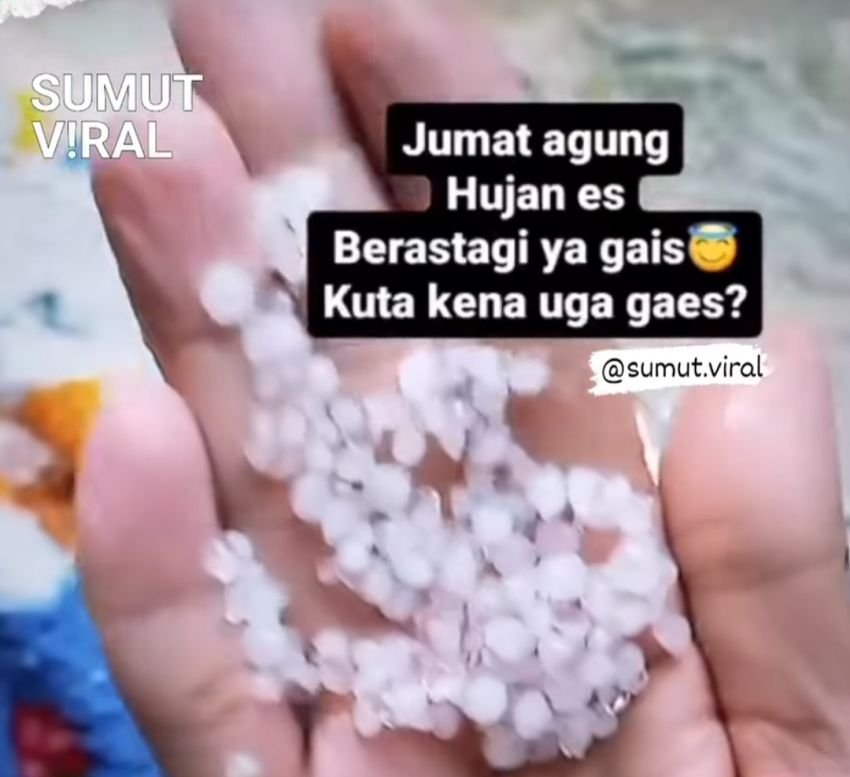 Hujan ES Turun di Berastagi