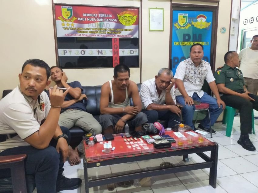 Denpom I/1 Pematang Siantar Tangkap Tiga Terduga Pelaku Narkoba