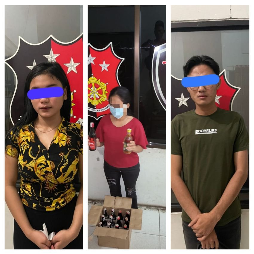 Operasi Pekat Toba 2023, Polres Asahan Amankan Puluhan Botol Miras dari Toko AGP