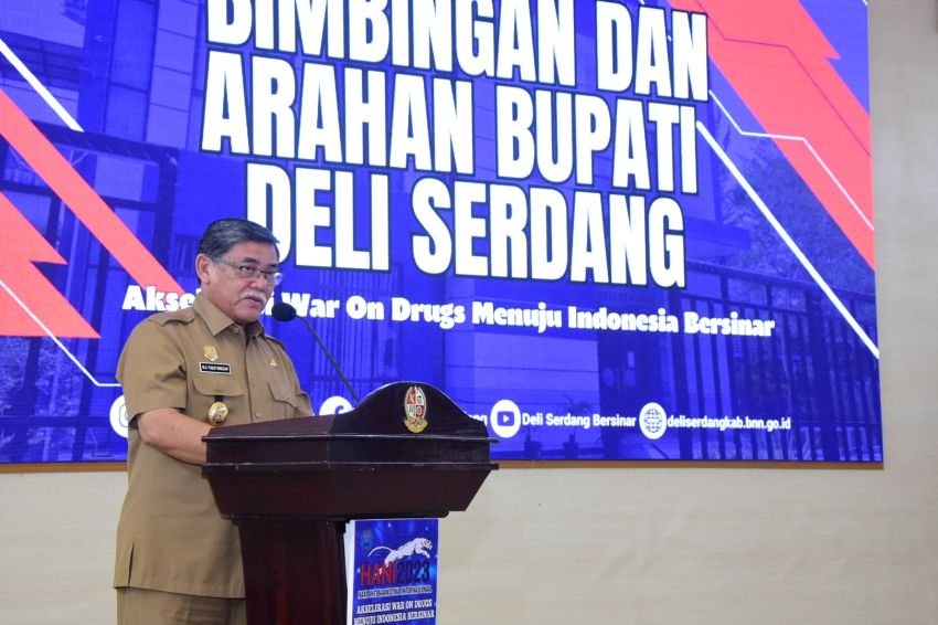 Wabup Ajak Semua Elemen Serius Berantas Narkoba di Deli Serdang