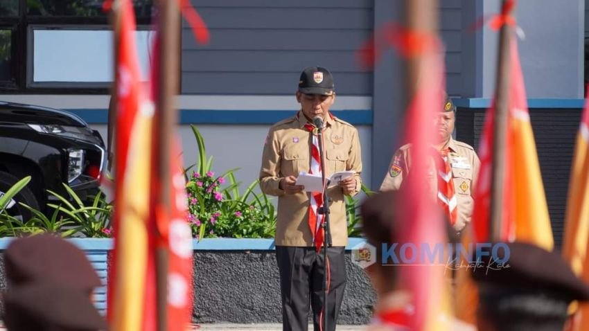 Wabup Karo Lepas Kirab Tangkal Napza Kwartir