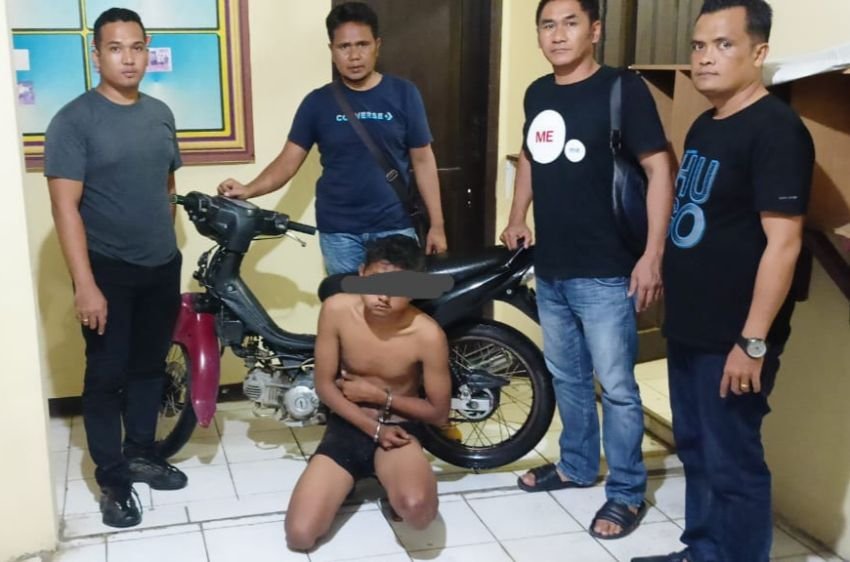 Dibantu Warga, Polisi Berhasil Tangkap Pelaku Curanmor di Langkat