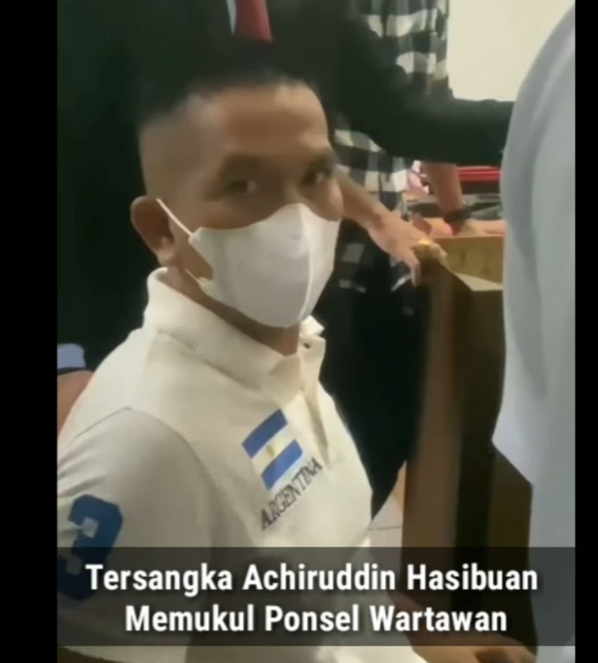 Arogan, AKBP Achiruddin Hasibuan Tampar Tangan Wartawan
