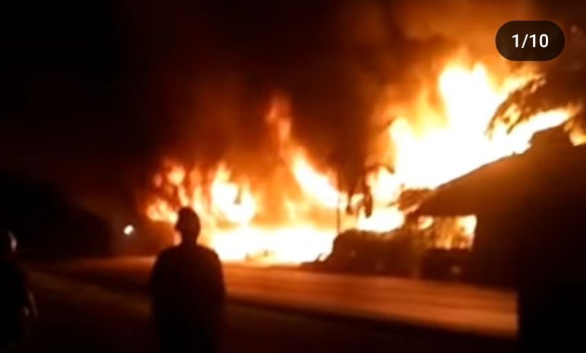 Empat Rumah dan Delapan Sepeda Motor di Labura Ludes Terbakar