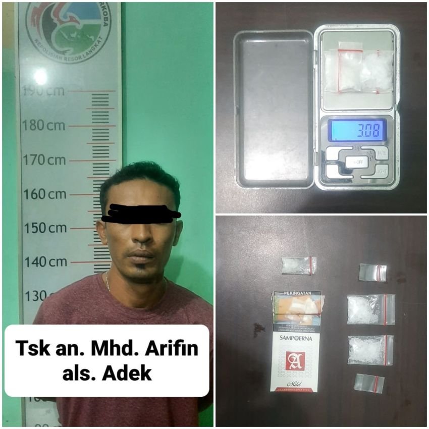 Nyaru Jadi Pembeli, Polisi Ringkus Bandar Narkoba di Langkat