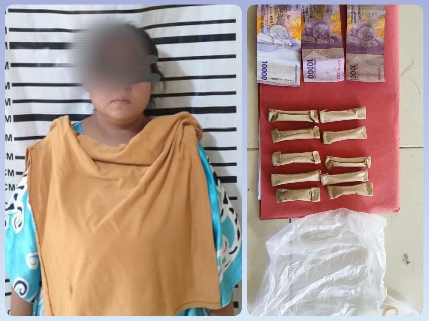 Jual Ganja, IRT di Langkat Diringkus Polisi Saat Tunggu Pembeli