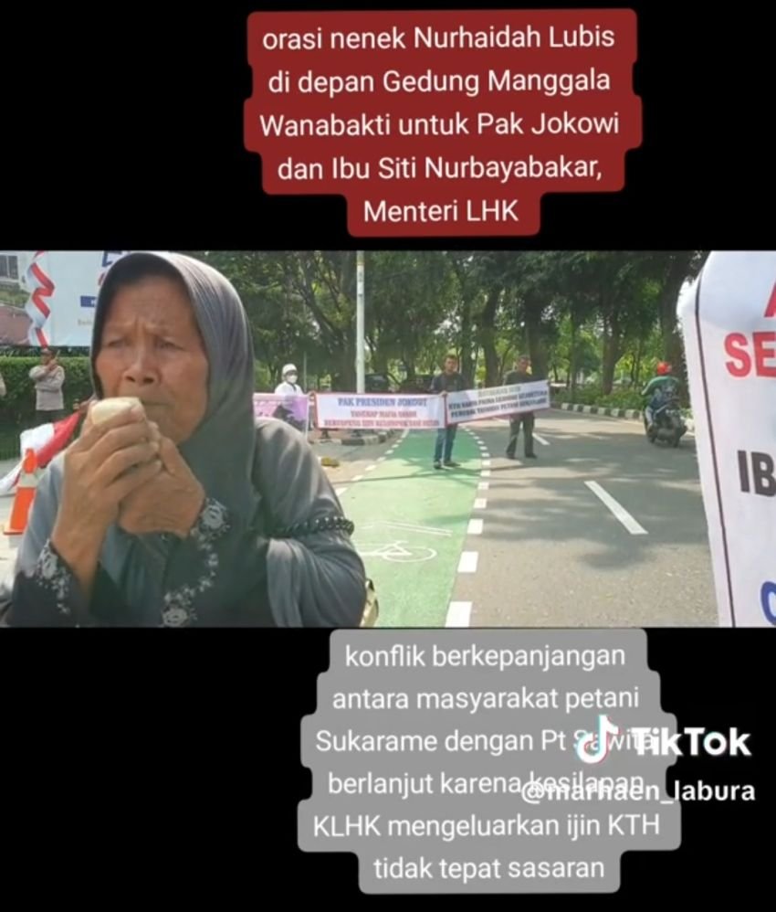 Emak-emak di Labura yang Lahannya Diduga Dirusak KTH KPLS Gruduk Kantor DPR-RI