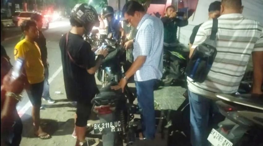 Polsek Medan Baru Razia Gemot, 10 Remaja Diamankan